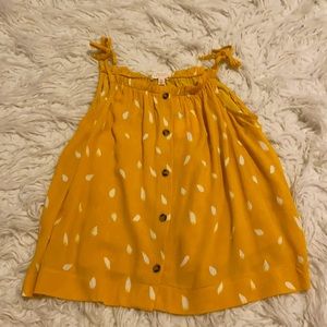NWT Yellow Botton Blouse
